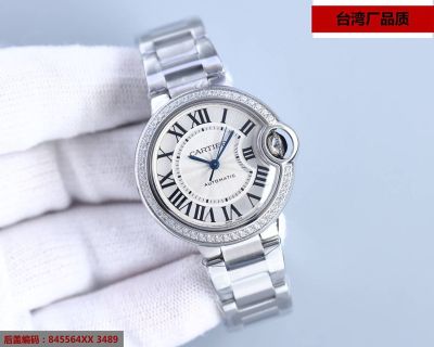 TW Factory Cartier 33*10MM NH05 Automatic Movement White Watch